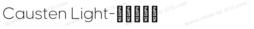 Causten Light字体转换